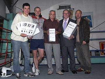 Joey Jacobs, Kevin Taylor, Terry Hernon, Cllr Keith Swift and Gary White