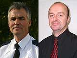 Darrell Butterworth, Neighbourhood Inspector for Heywood, and John Johnson, Safer Communities Manager for Rochdale