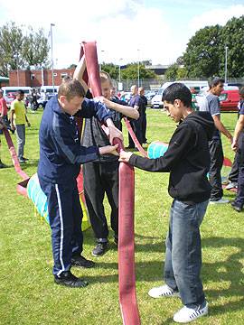 Team 2 get to grips with a Communication Workshop