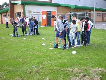 On your marks, get set, GO! A race between two of the teams