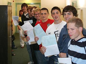 Exam success: Wardle Sixth Form students