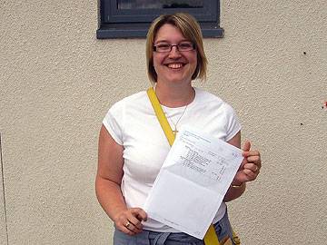 Part-time Hopwood Hall student Sarah Lawrence got an A in English Language