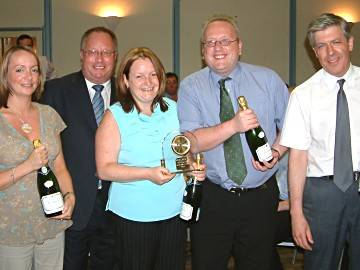 Winning team - Cowgirls, from Cowgill Holloway & Co Accountants in Bury