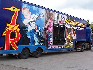 The Raleigh bikes demo bus visited the Motorstore bike bonanza