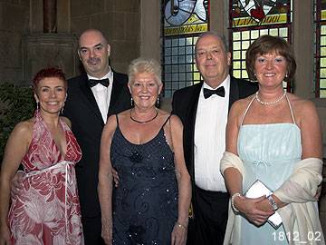 Event Organiser Harry Hanson with his wife and guests