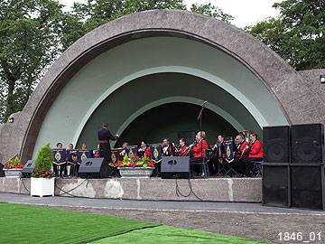 Lancashire Fusiliers Association Band Perform on the new Open Air Theatre