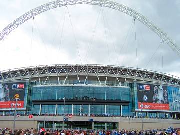 View of Wembley from Olympic Way