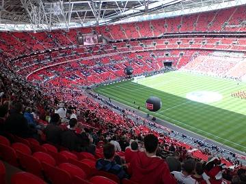 Inside Wembley before kick off