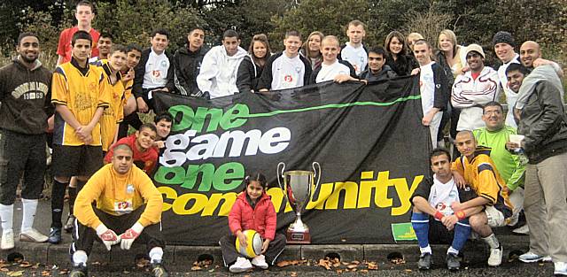 Rochdale Deaf Rhinos FC play their part in the one game one community initiative.