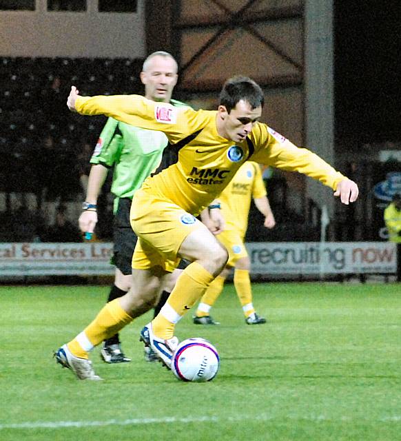 Dagnall goes clear in the early stages.