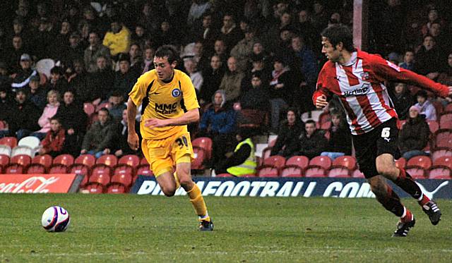 Buckley heads for goal.