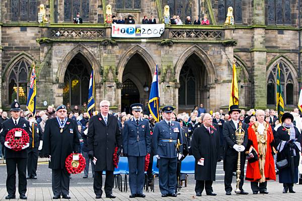 Service of Remembrance Rochdale Cenotaph 9 November 2008