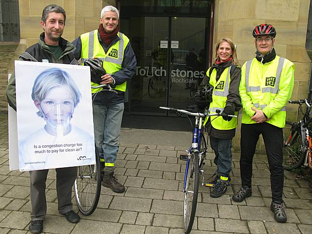 Pro congestion charge cyclists ride across Greater Manchester 