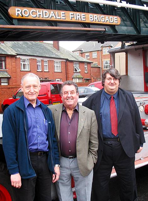 Bob Bonner, the museum’s General Manager, Councillor Peter Rush and Vice Chairman of the Greater Manchester Transport Authority, Keith Whitmore.