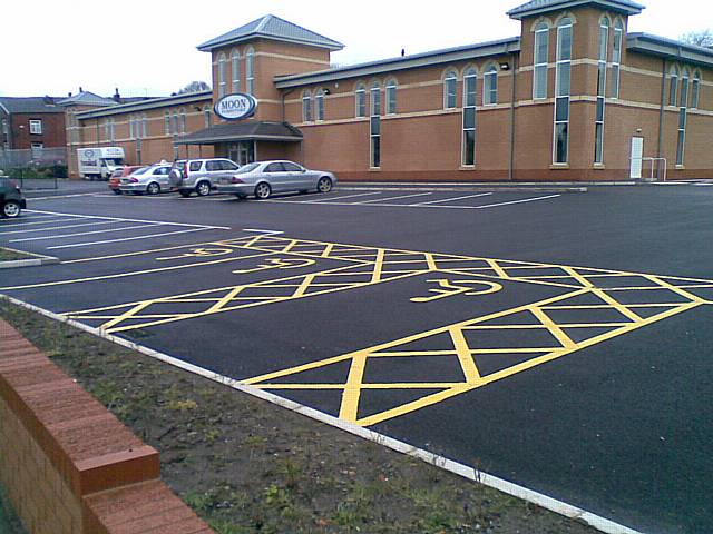 Parking spaces reserved for disabled patrons at the new Moon Furniture store on Roch Valley Way could not be further away from the entrance