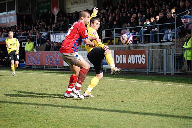 Second half substitute Adam Le Fondre controls the ball under pressure