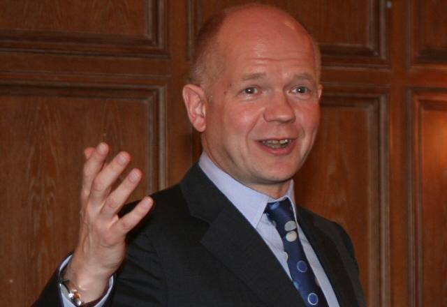 William Hague speaking in Castleton