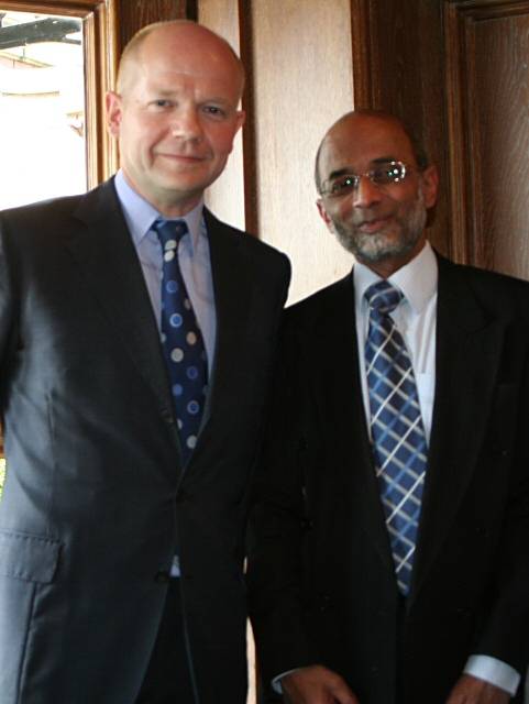 William Hague with Ismail Fulat (Chief Executive of KYP)