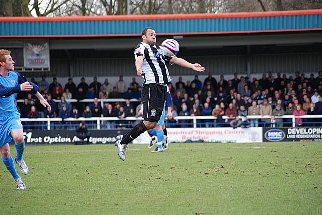 Chesty: Ben Muirhead controls the ball