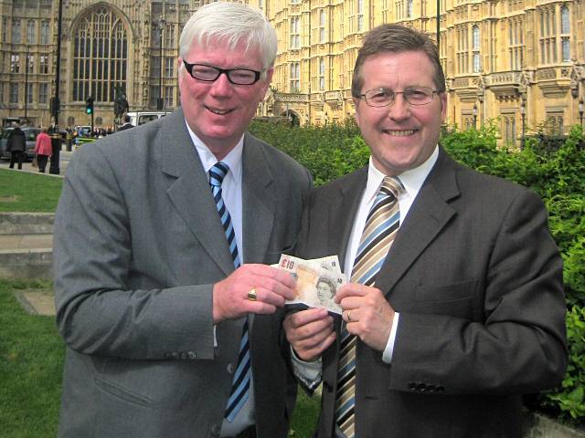 Paul Rowen and Mark Hunter hedge their bets outside parliament