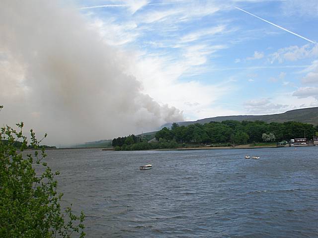 Smoke at Hollingworth Lake