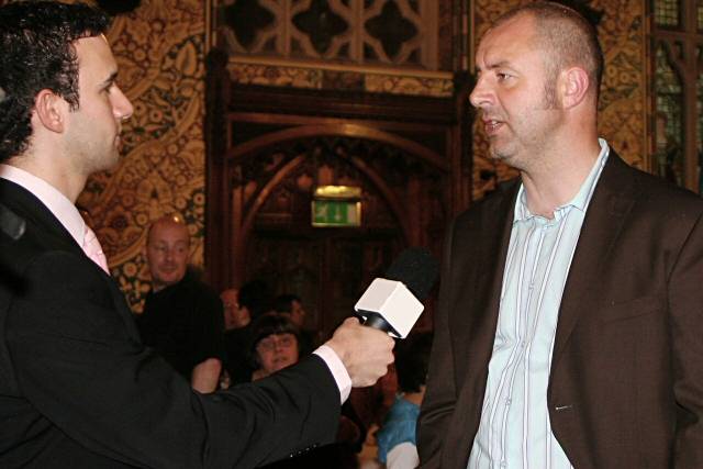 Dale manager Keith Hill being interviewed