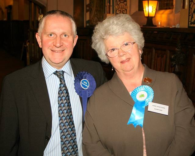 Conservative Councillors Ashley Dearnely and Jane Gartside who both retained their seats