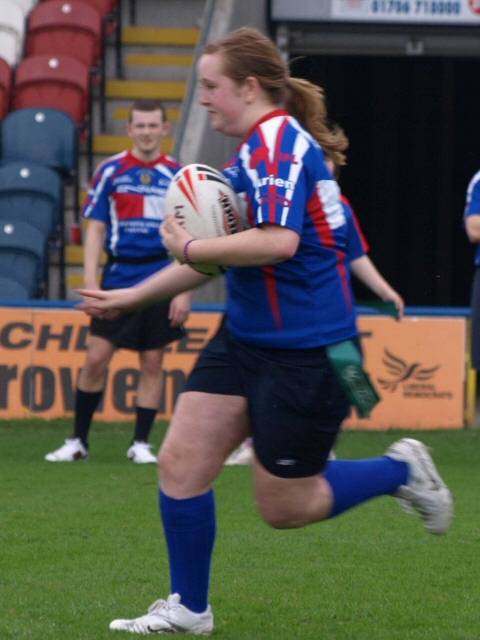 Action from the Rochdale Swarm versus Fijians game