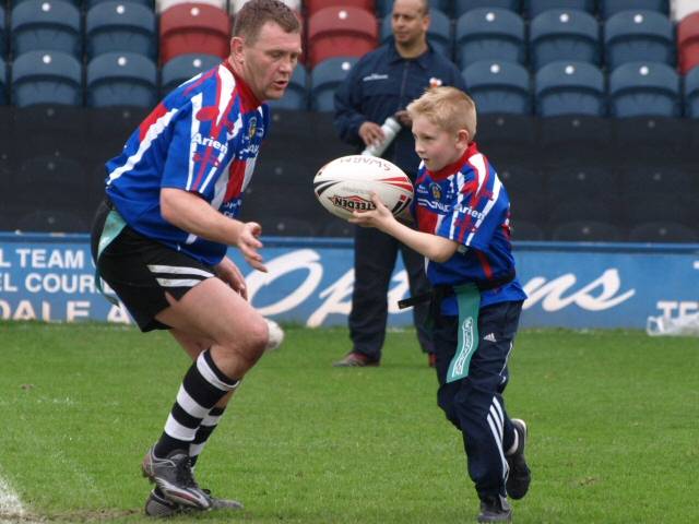 Action from the Rochdale Swarm versus Fijians game