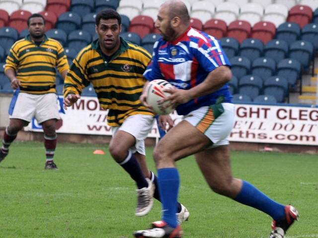 Action from the Rochdale Swarm versus Fijians game earlier this year.