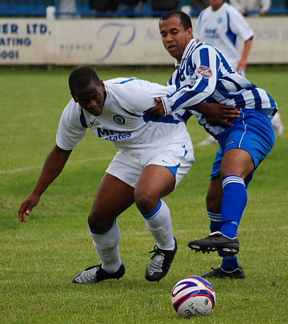 Youngster Raphael Evans kept Rossendale out in defence