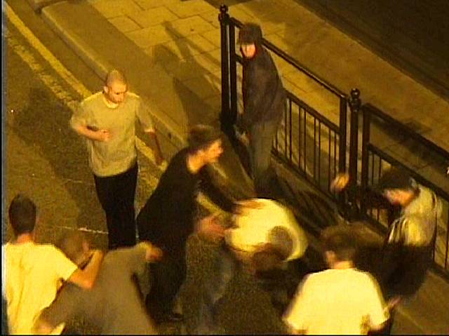 Still CCTV image of vicious Heywood assault