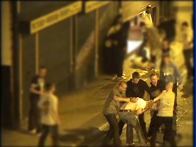 Still CCTV image of vicious Heywood assault