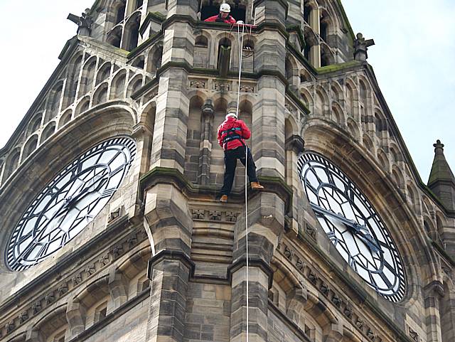 Rochdale Town Hall abseil