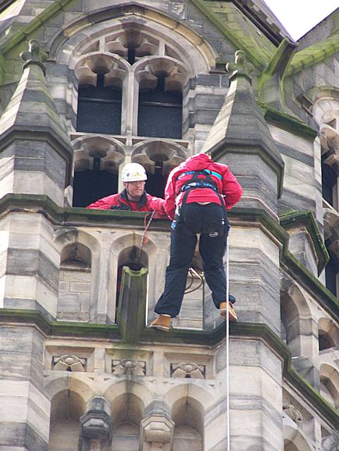 Rochdale Town Hall abseil