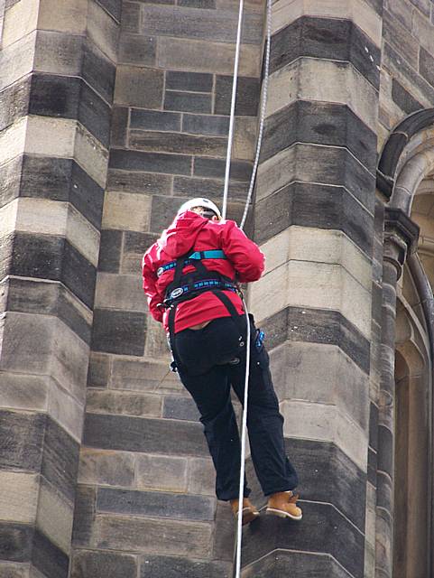 Rochdale Town Hall abseil