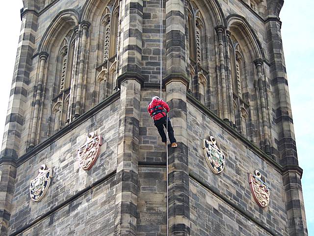 Rochdale Town Hall abseil