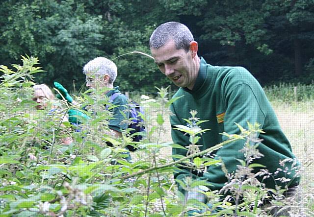 Green Volunteers on a recent balsam weed bashing mission