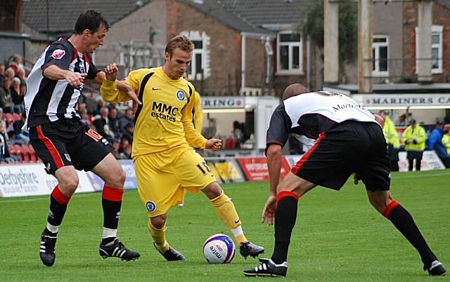 Kallum Higginbotham played well when he came on in the second half