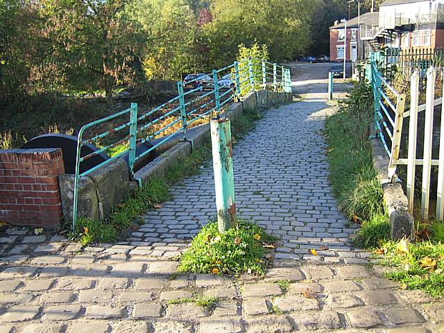 Before: Oakenrod Footbridge before the redevelopment work. 