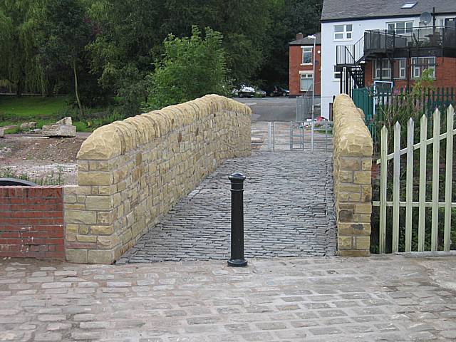 After: Oakenrod Footbridge after the work.