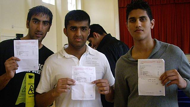 Balderstone pupils Syed Ali, Abdul Afzul, Asinma Tahir