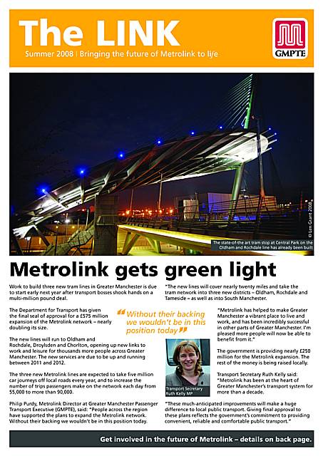 ‘The Link’ newsletter front cover