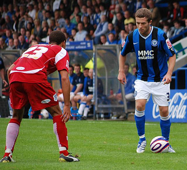 Tom Kennedy had a quiet afternoon against his former side