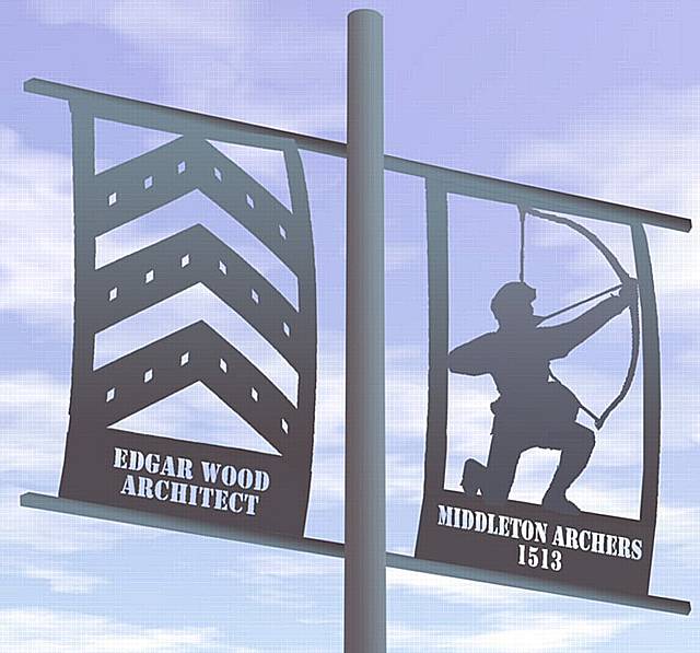 Tim Rushton's design celebrating the Middleton Archers.