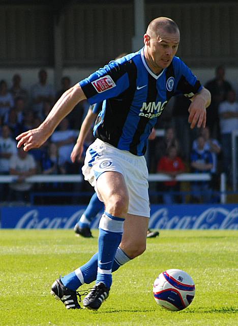 Rochdale captain Gary Jones put in a man-of-the-match display.