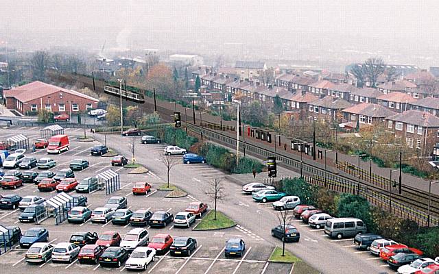 Artist impression of new Metrolink tram line at Newbold, Rochdale 