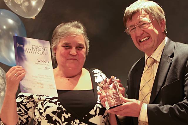 Patricia Pearson of  Greggs - Rochdale Town Centre Employee of the Year 2008