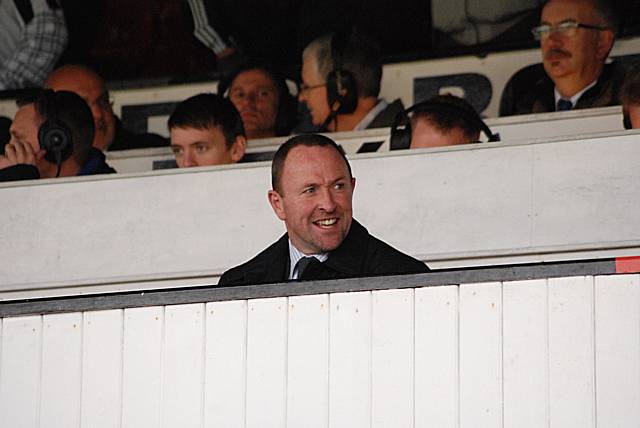 Former Rochdale manager Steve Parkin was at Blundell Park to watch his ex-players Keith Hill and Dave Flitcroft take charge of Dale.