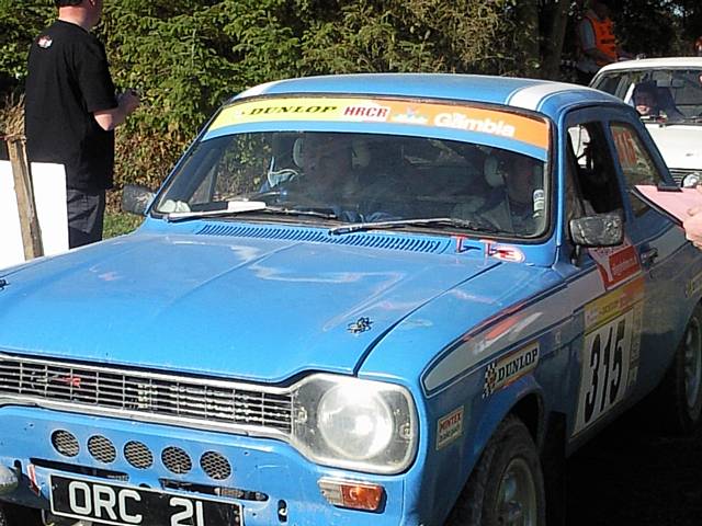 The MK 1 Ford Escort that was co-driven by Newhey's Joe Cruttenden at the weekend.